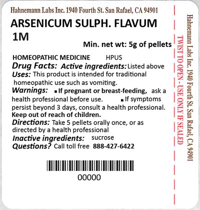 Arsenicum Sulphuratum Flavum 1M 5g.jpg Arsenicum Sulphuratum Flavum 1M 5g - Arsenicum Sulphuratum Flavum 1M 5g